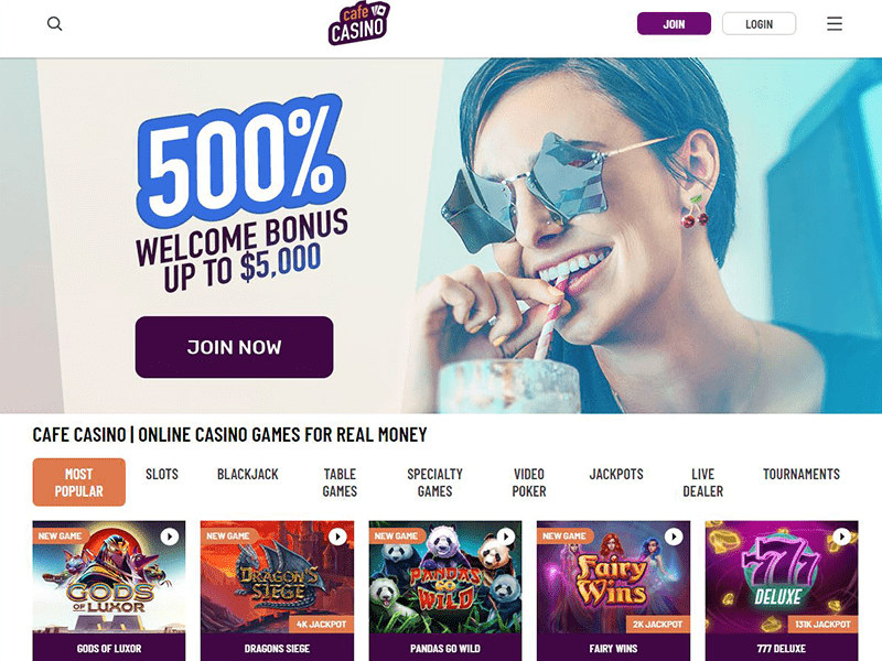 Lucrative Café Casino Bonuses for New Players